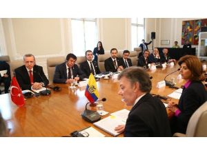 Erdoğan Ve Santos Heyetler Arası Görüşme Yaptı