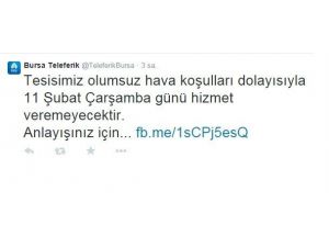 O Kayak Merkezinde Teleferik Çalışmayacak !