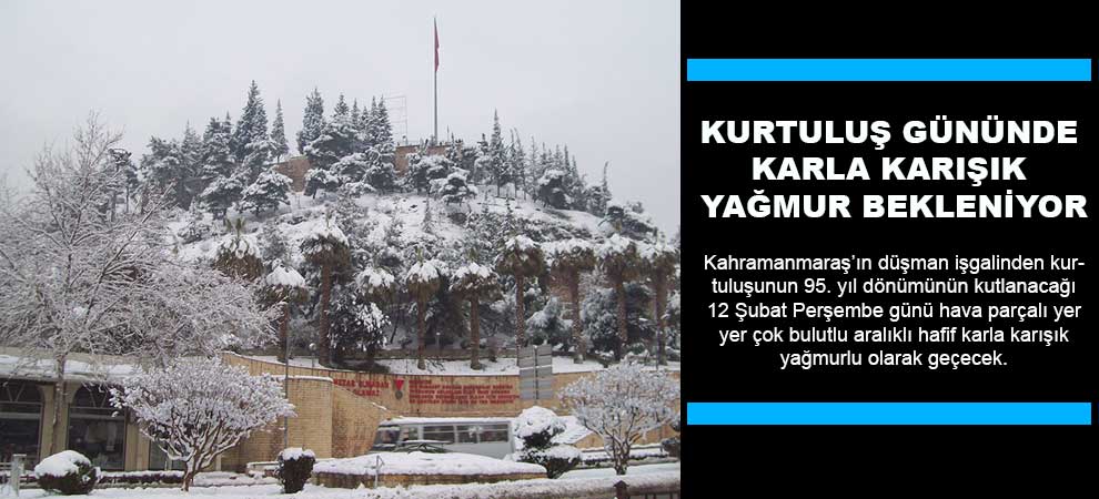 Kurtuluş Gününde Karla Karışık Yağmur Bekleniyor