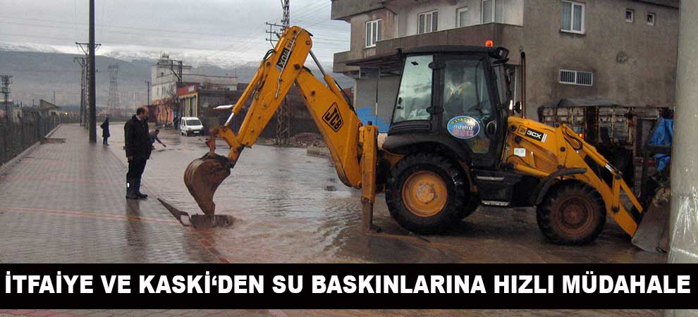 İtfaiye Ve Kaski‘den Su Baskınlarına Hızlı Müdahale