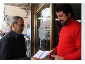 Diyarbakır’da 15 Şubat Yürüyüşü İçin Bildiri Dağıtıldı