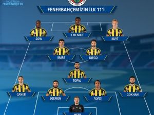 İşte F.bahçe’nin İlk 11’i