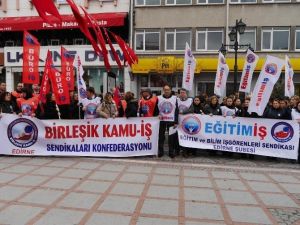 Eğitim-iş Edirne’de Özgecan İçin Toplandı