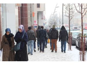 Erzurum’da Kar Yağışı