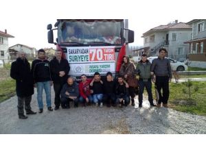 Milli Motosikletçiden Suriye’ye Bir Tır Dolusu Yardım