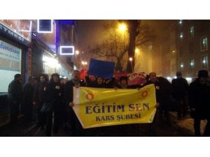 Kars Eğitim-sen’den Özgecan Eylemi
