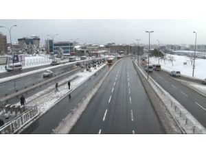 E-5’te Bu Kez Trafik Olmadı