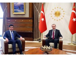 Neçirvan Barzani’yi Kabul Etti