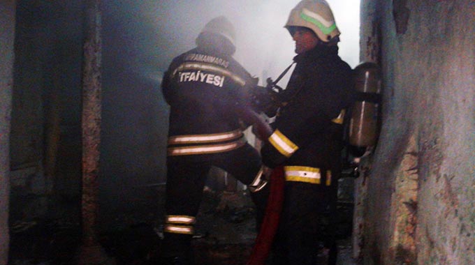 Fatmalı Mahallesindeki Yangına Hızlı Müdahale