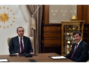 Cumhurbaşkanı Erdoğan, Başbakan Davutoğlu’nu Kabul Etti