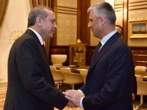 Erdoğan, Kosova Başkan Yardımcısı Ve Dışişleri Bakanı Taçi’yi Kabul Etti