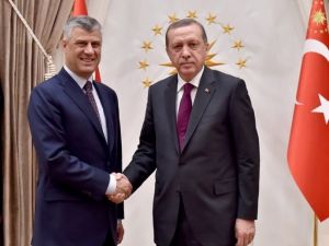 Haşim Taçi’yi Cumhurbaşkanlığı Sarayı’nda Kabul Etti