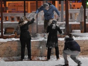 Sivas’ta Kar Yağışı Etkili Oldu