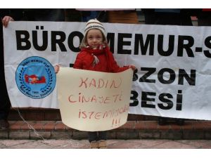 Kadına Şiddet Trabzon’da Kınandı