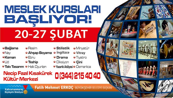 MESLEK KURSLARI KAYITLARI DEVAM EDİYOR