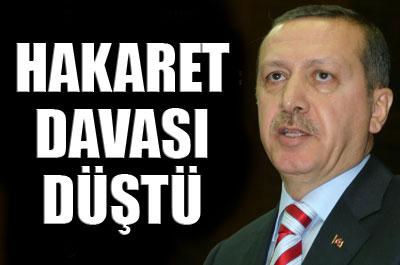 Başbakana hakaret davası düştü 