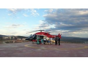 Hava Ambulansı Zatürre Hastası İçin Havalandı