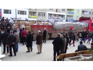 Kobani İçin Toplanan Yardımlar Yola Çıktı
