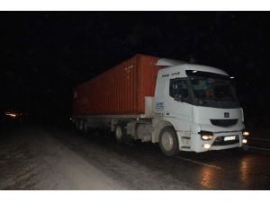 Yoğun Güvenlik Önlemleri Altında Tır Sevkiyatı