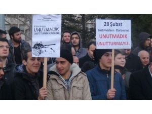 Aksaray’da 28 Şubat Protestosu