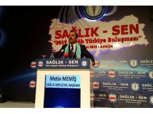 Antalya’da Sağlık-sen Türkiye Buluşması