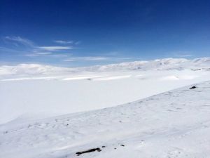 Erzurum Çat Barajı Dondu