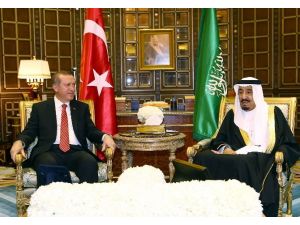 Erdoğan Kral Selman’la Görüştü