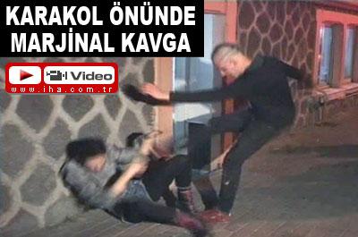Karakol önünde dayak! 