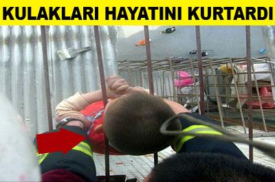 Kulakları canını kurtardı! 