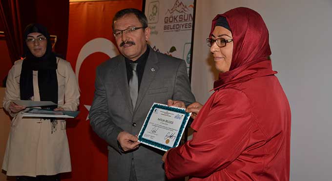 GÖKSUN’DA GİRİŞİMCİLER SERTİFİKALARINI ALDI
