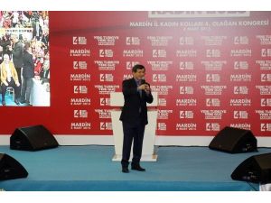 Başbakan Davutoğlu Ak Parti Mardin Kadın Kolları Kongresinde Konuştu