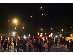 Sinop’ta Kadına Şiddete Karşı ’Dilek Balonu’
