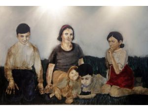 Ressam Anne Kız Sergi Açtı