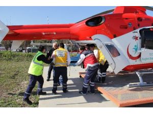 Yeşil Kartlı Hastaya Ambulans Helikopter