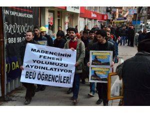 Öğrencilerden Madencilere Destek