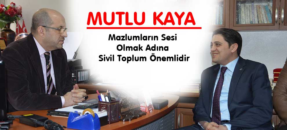 Mazlumların Sesi Olmak Adına Sivil Toplum Önemlidir