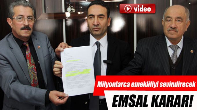 Milyonlarca emekliyi sevindirecek emsal karar