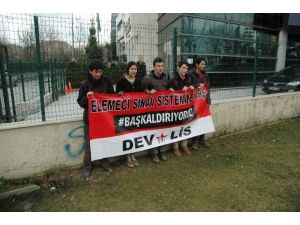 Ösym Binasında Zincirli Eylem