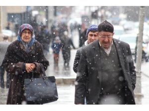 Erzurum’da Kar Yağışı