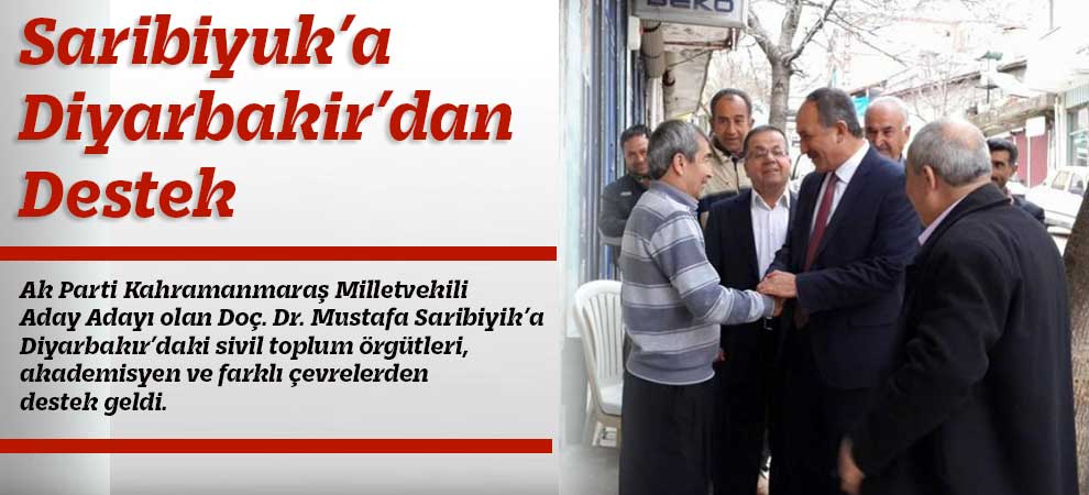 Mustafa Saribiyuk’a Diyarbakir’dan Destek