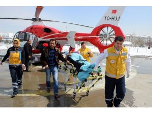 (Özel Haber) Kar Engeline Hava Ambulanslı Çözüm