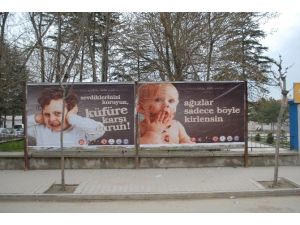 Bolvadin’de “Ağızlar Kirlenmesin-küfre Hayır” Kampanyası