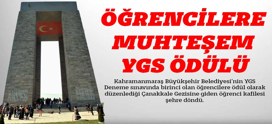 Öğrencilere Muhteşem Ygs Ödülü