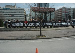 Meclis Önünde Yazıcıoğlu Eylemi