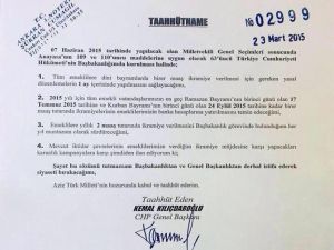 Kılıçdaroğlu’ndan Noter Tasdikli Taahhütname