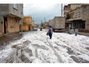 Sondaj Çalışmasında Çıkan Sabun Köpüğü İlginç Görüntüler Oluşturdu