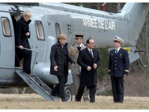 Fransız, Alman Ve İspanyol Liderler Kaza Bölgesinde