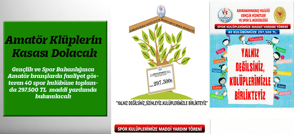 Spor Kulüplerimize Maddi Yardım Yapılacak