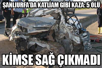 Katliam gibi kaza: 5 ölü 