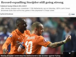 Uefa’dan Sneijder’e Övgü